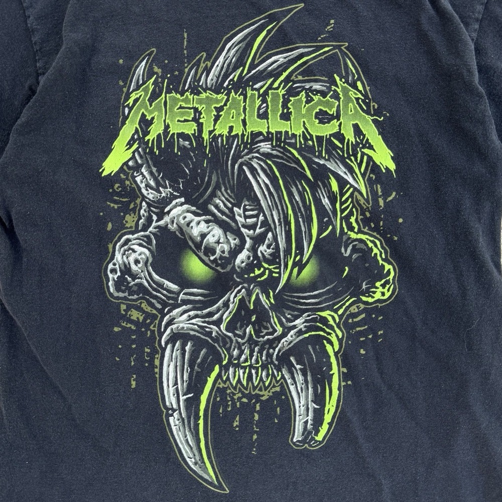 Metallica Graphic Tee Men's M Black Alstyle Skull Print - Picture 2 of 7